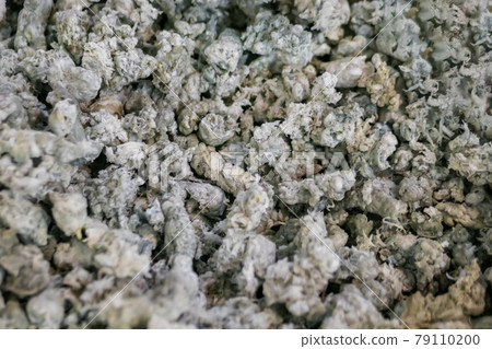 Recycling, renewable resource - heap of secondary soft plastic granules Recycling, renewable resource - heap of secondary soft plastic granules 79110200
