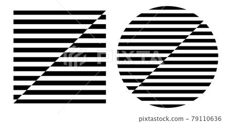 Abstract striped black and white design elements. Abstract striped black and white design elements. 79110636