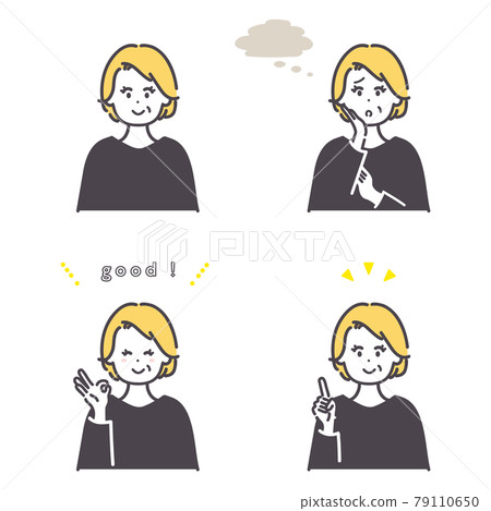 高級女性的基本姿勢插圖集 高級女性的基本姿勢插圖集 79110650
