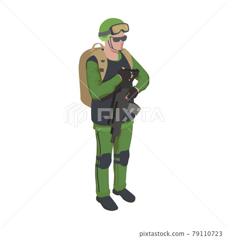 Isometric Army Icon 79110723