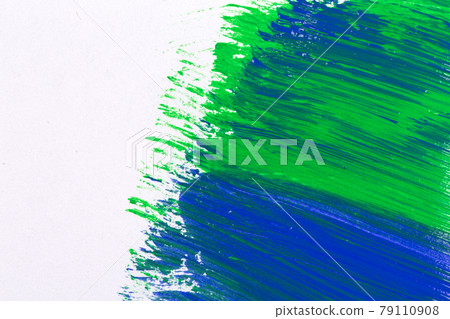green blue stroke of the paint brush green blue stroke of the paint brush 79110908