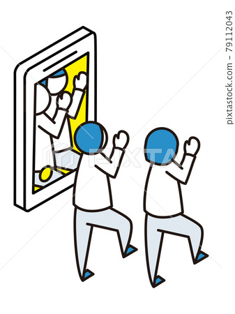 Isometric to shoot a dance with a smartphone Isometric to shoot a dance with a smartphone 79112043