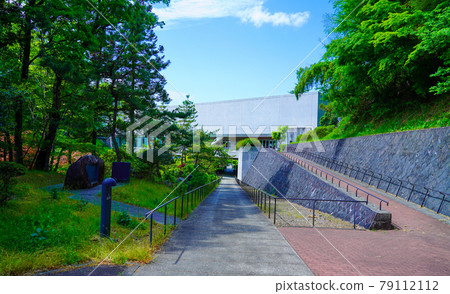 Sendai Literature Museum seen from Dainohara Forest Park [Aoba Ward, Sendai City, Miyagi Prefecture] 79112112