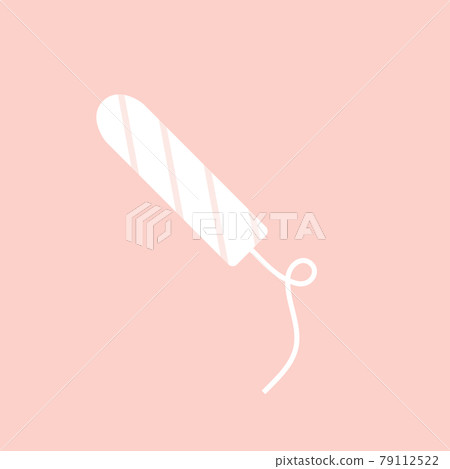 Feminine tampon pad icon. Female hygiene lady tampon absorbent woman menstrual care Feminine tampon pad icon. Female hygiene lady tampon absorbent woman menstrual care 79112522