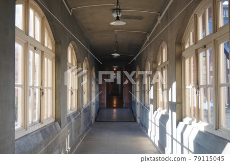 Yamagata City, Yamagata Prefecture, the crossing corridor of the Yamagata Prefecture Folk Museum "Bunshokan" Yamagata City, Yamagata Prefecture, the crossing corridor of the Yamagata Prefecture Folk Museum "Bunshokan" 79115045