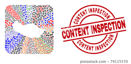 Content Inspection Seal and Madeira Map Hole Mosaic 79115570