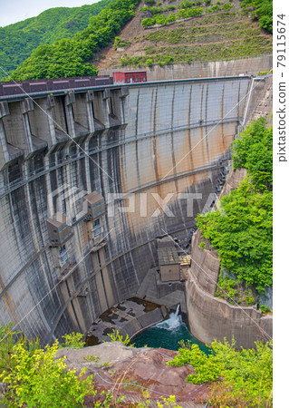 Kawaji Dam Dam scenery Nikko City 79115674