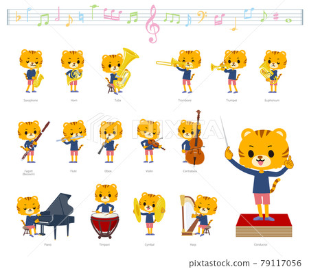 老虎男孩開始古典音樂表演 79117056