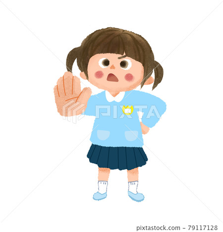 Children in a stop pose Children in a stop pose 79117128