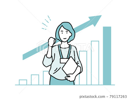 Illustration of female business person 79117263
