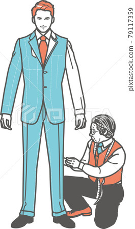 定制西裝的商人 79117359