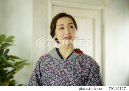 Kimono lifestyle tsumugi komon 79119117