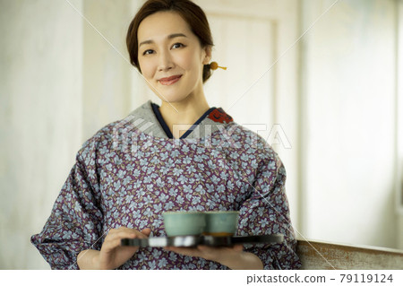 Kimono lifestyle tsumugi komon Kimono lifestyle tsumugi komon 79119124
