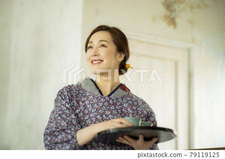 Kimono lifestyle tsumugi komon Kimono lifestyle tsumugi komon 79119125