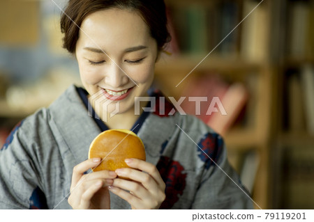 Kimono lifestyle tsumugi komon 79119201