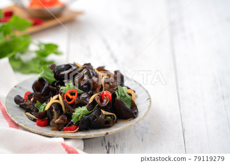 涼拌 木耳 雲耳 川耳 涼拌雲耳 涼拌川耳 Black fungus cold dish キクラゲ 79119279