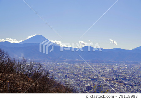 View from Yamanashi Prefectural Takeda no Mori / Prefectural Forest of Autumn Leaves 79119988