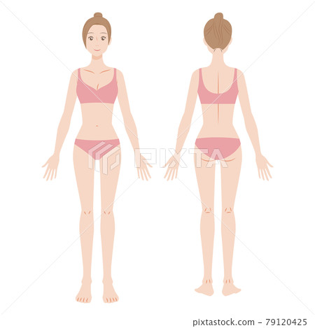 Women's whole-body illustration Women's whole-body illustration 79120425