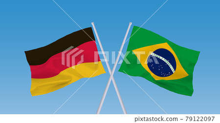 Brazilian and German flags Brazilian and German flags 79122097