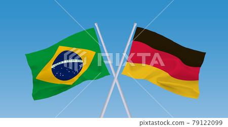 Brazilian and German flags 79122099