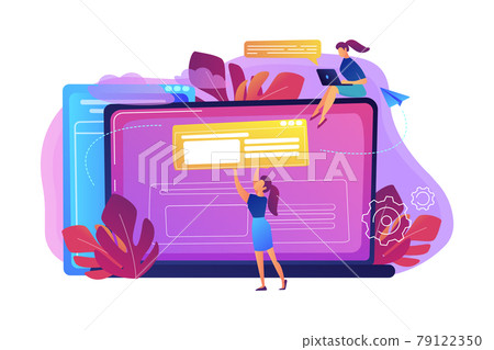 Bloging concept vector illustration. Bloging concept vector illustration. 79122350