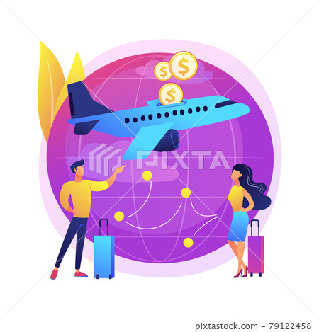 Low cost flights abstract concept vector illustration. 79122458