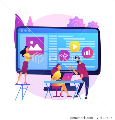 Software development team abstract concept vector illustration. Software development team abstract concept vector illustration. 79122527