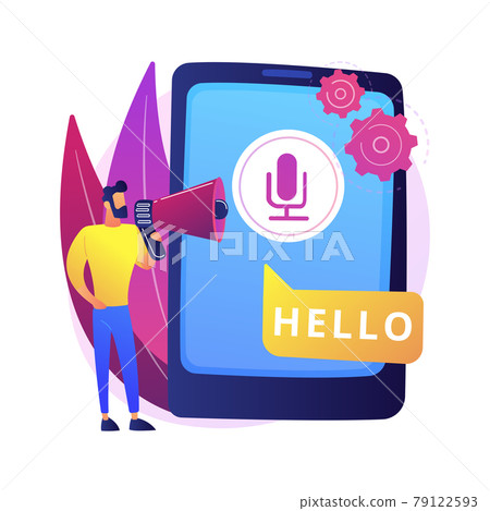 Speech to text abstract concept vector illustration. Speech to text abstract concept vector illustration. 79122593