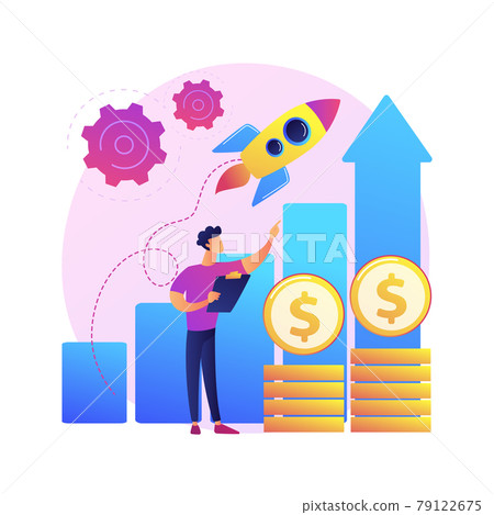 Boost sales abstract concept vector illustration. Boost sales abstract concept vector illustration. 79122675