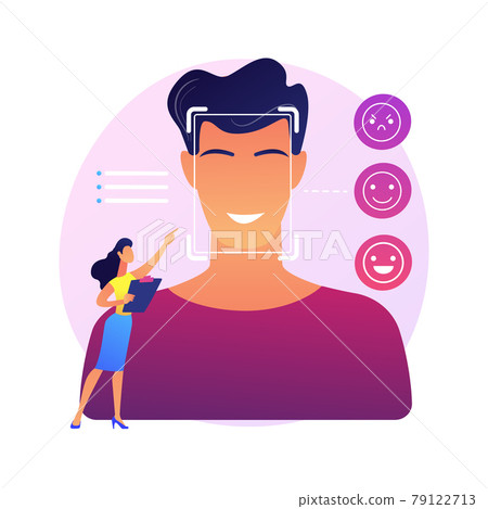 Emotion detection abstract concept vector illustration. Emotion detection abstract concept vector illustration. 79122713