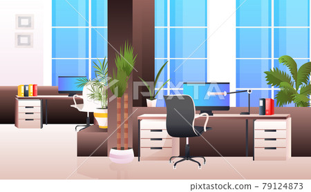 modern office interior empty no people cabinet room with furniture horizontal 79124873