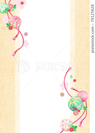 traditional japanese handball, handball, frame - Stock Illustration ...