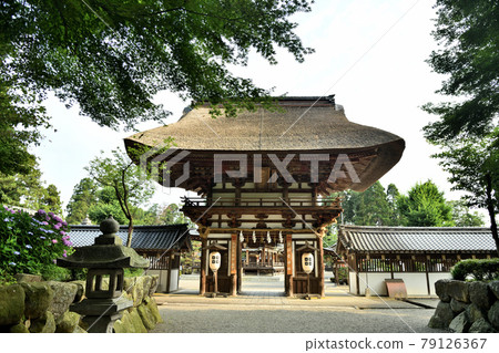 Sasaki Shrine Romon (prefecture designated important cultural property) [Azuchi Town, Omihachiman City, Shiga Prefecture] 79126367