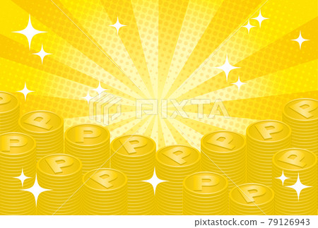 硬幣表達點背景素材 79126943