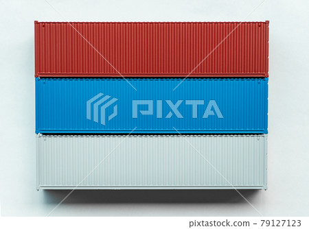 Container cargo freight shipping on white background, Distribution container box import export, Global business transportation delivery freight international logistic shipping industry. Container cargo freight shipping on white background, Distribution container box import export, Global business transportation delivery freight international logistic shipping industry. 79127123