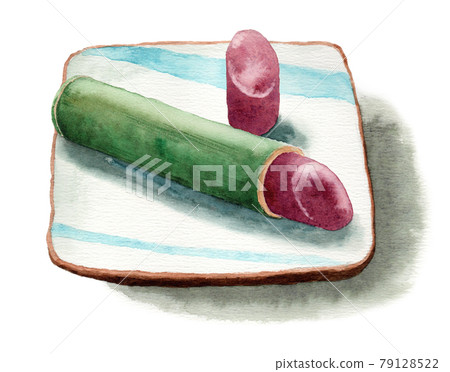 模擬水彩竹筒水羊羹 模擬水彩竹筒水羊羹 79128522