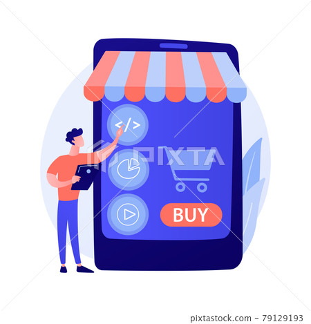 Product selection vector concept metaphor. 79129193