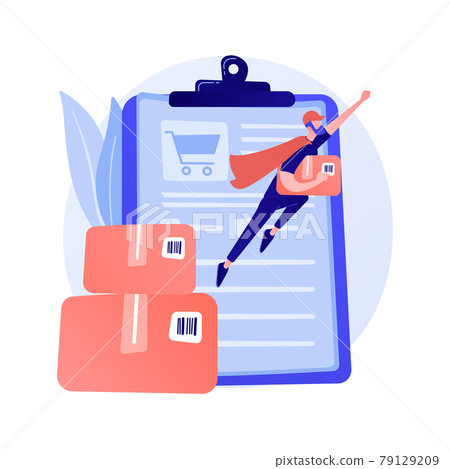 Online order delivery service vector concept metaphor. 79129209