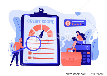 Credit rating concept vector illustration. Credit rating concept vector illustration. 79129285