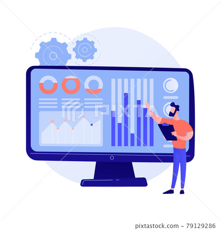 Social media dashboard vector concept metaphor Social media dashboard vector concept metaphor 79129286