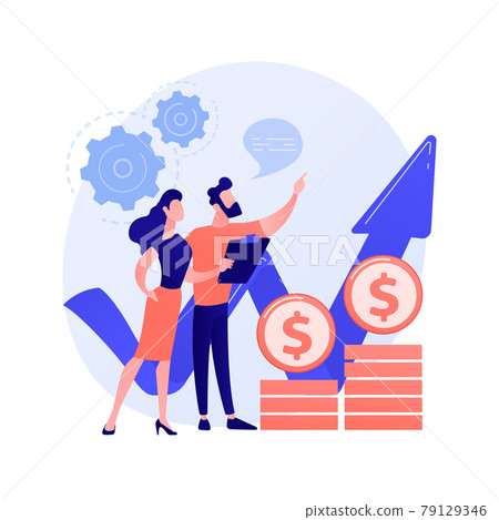 Financial analytics vector concept metaphor 79129346