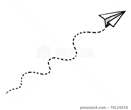 doodle paper plane icon. Hand drawn Paper airplane. vector illustration. doodle paper plane icon. Hand drawn Paper airplane. vector illustration. 79129358