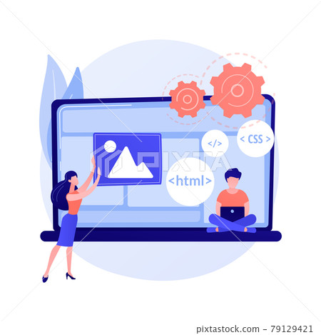 Computer programmeing vector concept metaphor. 79129421