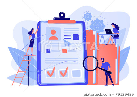 Recruitment agency concept vector illustration. Recruitment agency concept vector illustration. 79129489