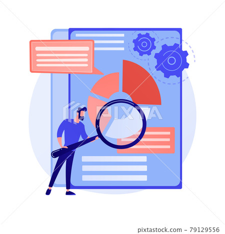 Business documents scanning vector concept metaphor. 79129556