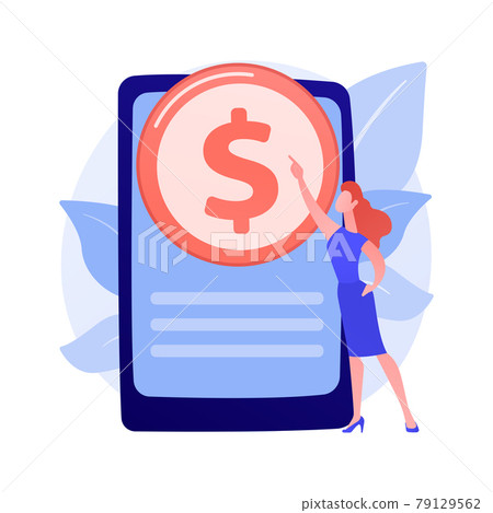 Online banking technology vector concept metaphor. 79129562
