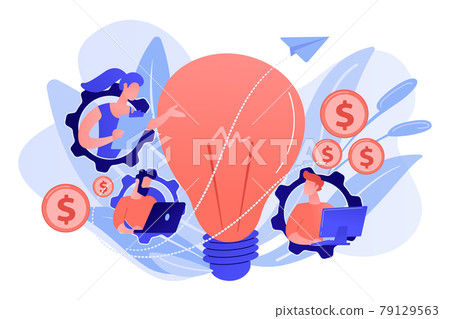 Business trend analysis concept vector illustration. 79129563