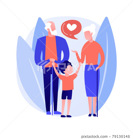 Guardianship abstract concept vector illustration. 79130148