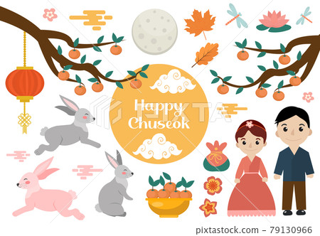 chuseok clipart people