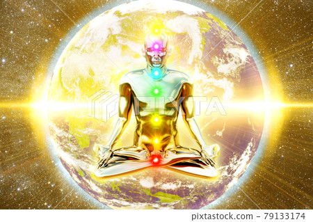 Yoga_Meditation_Zazen_014 Awakening Enlightenment Chakra Light Earth Space Background Yoga_Meditation_Zazen_014 Awakening Enlightenment Chakra Light Earth Space Background 79133174